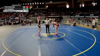 G 114 lbs Cons. Round 1 - Ava Favalora, E.D. White Girls vs Ava Sermon, Parkway Girls