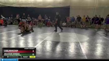 141 lbs Champ. Round 1 - Brandon Kinnick, Daleville Broncos Wrestling vs Cade Bengtson, Bloomington South WC