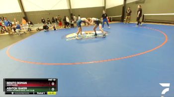 145 lbs Cons. Semi - Benito Roman, Unattached vs Ashton Baker, Askeo International Mat Club