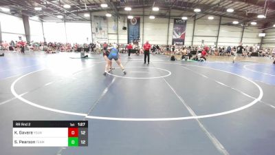 132 lbs Rr Rnd 2 - Kiiaana Gavere, Young Guns - Quad Cities vs Sarah Pearson, Team Bro