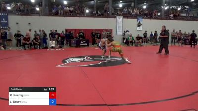 63 kg 3rd Place - Rhett Koenig, Minnesota Storm vs Landon Drury, NYAC/Betterman WC