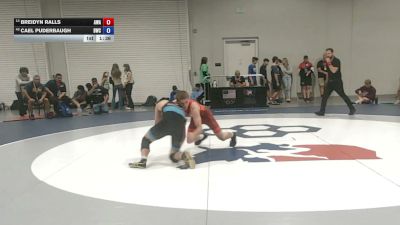 60 kg Cons. Rd Of 32 - Breidyn Ralls, Aces Wrestling Academy vs Cael Puderbaugh, Bobcat Wrestling Club