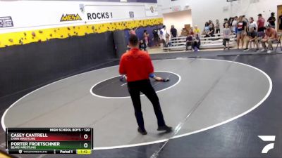 120 lbs Cons. Round 2 - Porter Froetschner, Bears Wrestling vs Casey Cantrell, Chain Wrestling