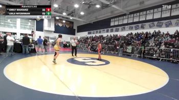 110 lbs Champ. Round 1 - Leila Witzerman, Peninsula vs Emily Marquez, Segerstrom