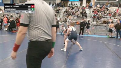 110 lbs Cons. Sub-rd Of 16 - Emmette Taylor, Hawk Wrestling Club vs Jax Johnson, 208 Spartan WC