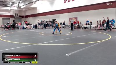 80-91 lbs Round 1 - Aydin McCallum, Avon WC vs Anthony Quiroz, Region WA