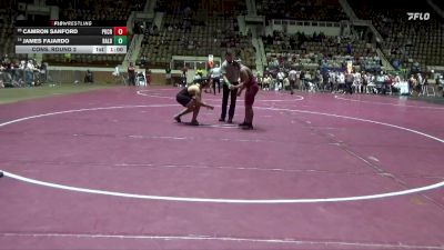 6A 175 lbs Cons. Round 2 - James Fajardo, Baldwin County vs Camron Sanford, Park Crossing High School