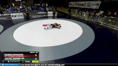 98 lbs Cons. Semi - Xander Fronhofer, Beat The Streets - Los Angeles vs Vincent Gosswiller, Granite Wrestling Club