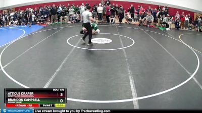 138 lbs Cons. Round 3 - Atticus Draper, Sunnyslope High School vs Brandon Campbell, Spring Valley