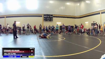 98 lbs 1st Place Match - Edward Kelwaski, Bloomington South Wrestling Club vs Kellan Clark, South Dearborn Wrestling Club