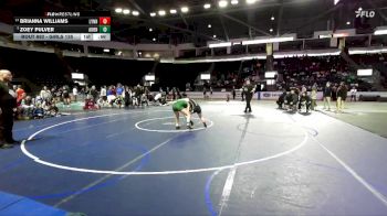 Girls 135 lbs 5th Place Match - Brianna Williams, Lynnwood (Girls) vs Zoey Pulver, Auburn (Girls)