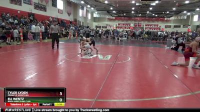 80 lbs Quarterfinal - Tyler Lyden, Pinnacle Wrestling vs Eli Wentz, Bison Wrestling Club