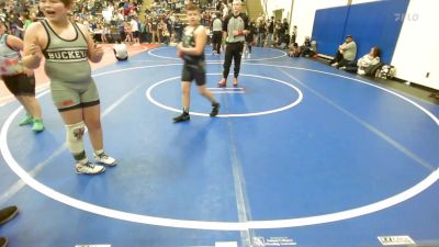 110-120 lbs Quarterfinal - Luke Black, Vinita Kids Wrestling vs Callan Katzer, Saints Wrestling Club