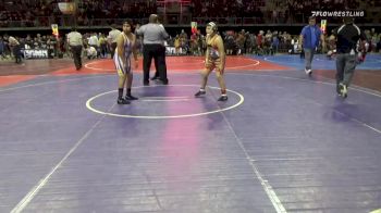 130 lbs Quarterfinal - Orion Salazar, Taos Kids Wrestling Club vs DJ Valencia, Bayfield Wolverines