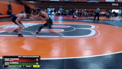 106 lbs Semifinal - Kole Younger, Marsh Valley vs Kian Kanekoa, Burley