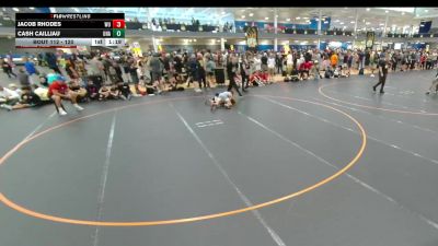 120 lbs Champ. Round 1 - Jacob Rhodes, Wrestling University vs Cash Cailliau, Unattached