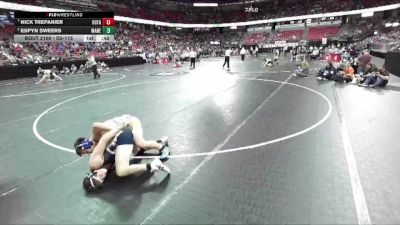 D2-175 lbs Quarterfinal - Espyn Sweers, Mauston/Necedah vs Nick Trepanier, Oconto Falls