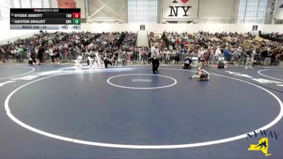 41 lbs Champ. Round 1 - Ryder Abbott, Firehouse Brawlers Wrestling vs Ashton Draudt, Gowanda Wrestling Club