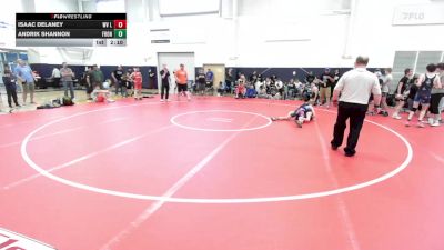 114 lbs 3rd Place - Isaac Delaney, WV Lunatics-MS vs Andrik Shannon, Front Royal WC-MS