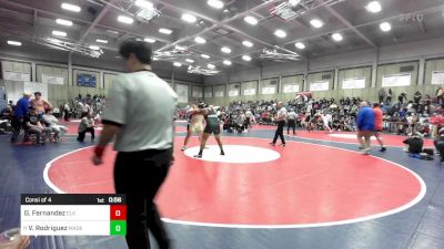 285 lbs Consi Of 4 - Gabe Fernandez, Elk Grove Senior vs Vicente Rodriguez, Madera