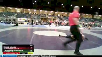 220 lbs Round 2 (4 Team) - Cameron Wittsberger, 3A Riverside vs Rhyne Nelson, 3A Willamina/Falls City