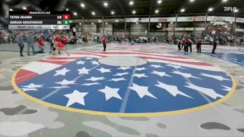 130 lbs Cons. Semi - Taten Adams, Sturgis Youth Wrestling vs Adrian Grosvenor, Siouxland Wrestling Academy