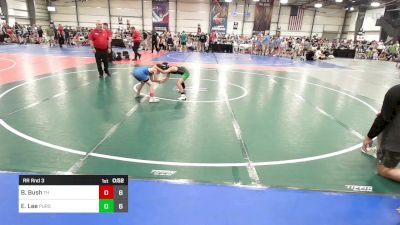 60 lbs Rr Rnd 3 - Braydynn Bush, Turks Head vs Edward Lee, Pursuit Wrestling Academy - Green