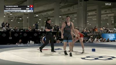 87 kg 5th Place Match - Jackson White, Team B1G Wrestling vs Tyler Cunningham, MWC/NYAC