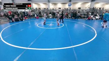 90 lbs Cons. Round 2 - Bowman Baugh, Boneyard Wrestling Academy vs Uriah Ybanez, Panhandle RTC