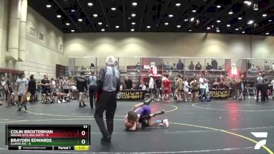 108 lbs Round 1 (4 Team) - Brayden Edwards, Illinois KIA vs Colin Broxterman, Indiana Outlaws White