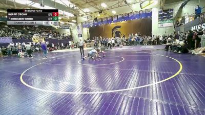 138 lbs Champ. Round 2 - Benjamin White, Stevensville vs Kolbe Cronk, Columbia Falls