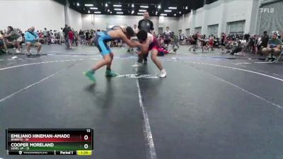 125 lbs Round 9 (10 Team) - Cooper Moreland, Level Up vs Emiliano Hineman-Amador, Bandits