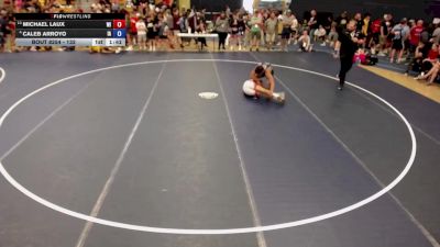 132 lbs Champ. Round 3 - Michael Laux, WI vs Caleb Arroyo, IA