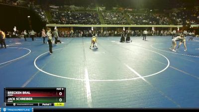 98 lbs Quarterfinal - Brecken Bral, Iowa vs Jack Schreiber, Iowa