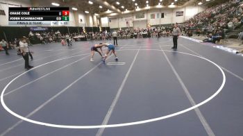 150 lbs Finals (8 Team) - Joden Schumacher, Grand Island vs Chase Cole, Lincoln East