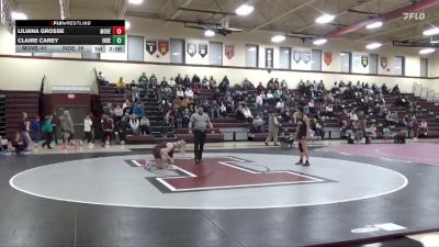 130 lbs Round 2 (3 Team) - Claire Carey, Independence vs Liliana Grosse, Mount Vernon