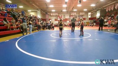 49 lbs Semifinal - Kanon Zappone, Barnsdall Youth Wrestling vs Lainey Davie, Salina Wrestling Club