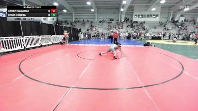 106 lbs Consi Of 16 #1 - Ayden Galarza, TX vs Cruz Orueta, IN
