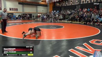 119-122 lbs Round 1 - Emma McGraw, Pella vs Ella Digmann, Western Dubuque