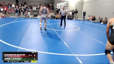 174 lbs Semifinal - Garrett Bakarich, Colorado School Of Mines vs Otgonbayar Batsuuri, Fort Hays Tech Northwest