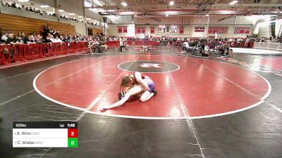 120 lbs Round Of 16 - Brandon Winn, Brockton vs Cooper Wiebe, Montachusett