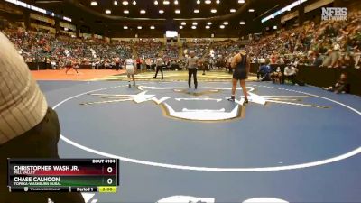 6A-215 lbs Champ. Round 1 - Christopher Wash Jr., Mill Valley vs Chase Calhoon, Topeka-Washburn Rural
