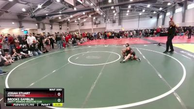 61 lbs Champ. Round 2 - Brooks Gamblin, Liberty Warriors Wrestling Club vs Josiah Stuart, Dumas Wrestling