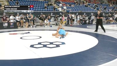115 lbs Cons. Sub-rd Of 16 - Devlynn Albrecht, Wisconsin vs Siera Becker, Iowa
