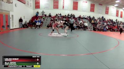 100 lbs Cons. Round 3 - Leilani Dobay, Normandy vs Ella Simon, Perry (Massillon)