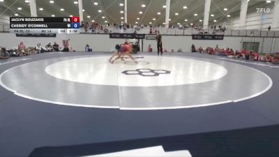 105 lbs Jaclyn Bouzakis, Pennsylvania Blue vs Cassidy O'Connell, Wisconsin