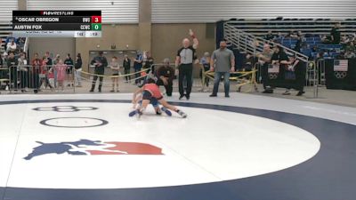 84 lbs Cons. Rd Of 16 - Austin Fox, Columbia City Wrestling Club vs Oscar Obregon, Bulldog Wrestling Club