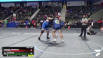 285 lbs Cons. Semi - Eli Manning, Ark City vs Hunter Diederich, Jr. Wildcats