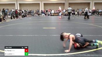 57 lbs Round Of 16 - Adriel Flores, Warriors Of Christ vs Brody Luzano, Millennia WC