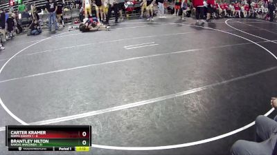 90 lbs Round 3 (6 Team) - Brantley Hilton, Kansas Anaconda vs Carter Kramer, North Dakota 1